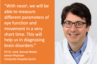 PD Dr. med. Konrad Weber, Member Medical Board machineMD, Senior Physician Interdicliplinary Center for Vertigo and Neurological Visual Disorders, University Hospital Zurich.  