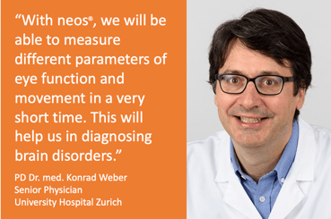 PD Dr. med. Konrad Weber, Member Medical Board machineMD, Senior Physician Interdicliplinary Center for Vertigo and Neurological Visual Disorders, University Hospital Zurich.
